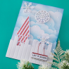 Spellbinders Snowflake Kisses Stamp & Die Set Infinity Trees by Lisa Horton