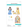 Spellbinders Bibi's Little Blessings Etched Dies Nativity Blessings by Bibi Cameron