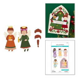 Spellbinders Bibi's Little Blessings Etched Dies Blessing Angels by Bibi Cameron