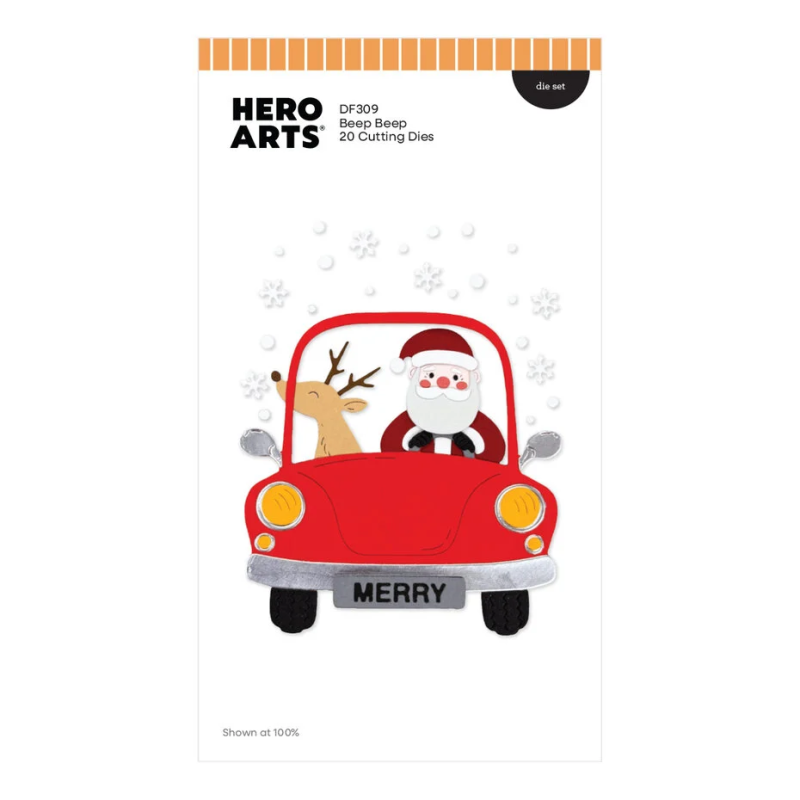 HERO ARTS Whimsical Wheels Die Set Beep Beep