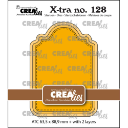 Crealies X-tra Dies no. 128 ATC Panel C
