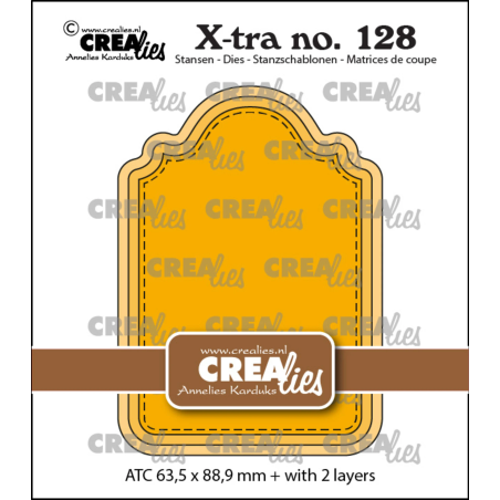 Crealies X-tra Dies no. 128 ATC Panel C
