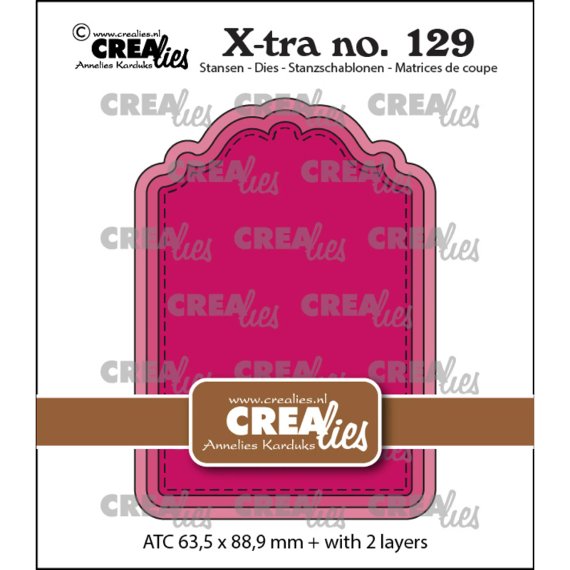 Crealies X-tra Dies no. 129 ATC Panel D