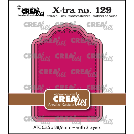 Crealies X-tra Dies no. 129 ATC Panel D