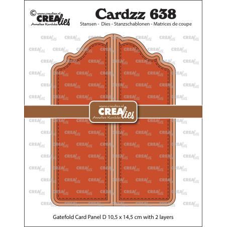 Crealies Cardzz Dies no. 638 Gatefold Card Paneel D