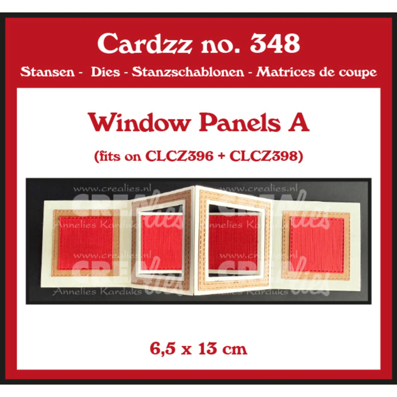 Crealies Cardzz Dies no. 348 Window Panels A
