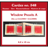 Crealies Cardzz Dies no. 348 Window Panels A