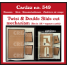 Crealies Cardzz Dies no. 349 Twist & Double Slide out Mechanism