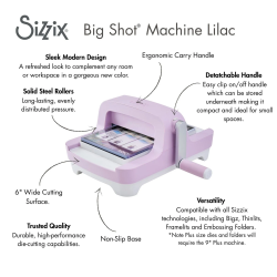 NEW SIZZIX Big Shot Machine Only LILAC 667242 2026