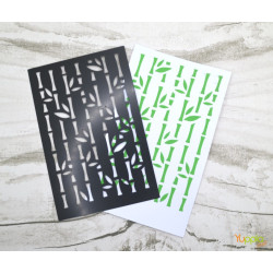 YupplaCraft BLACK Stencil - Foresta di Bambù