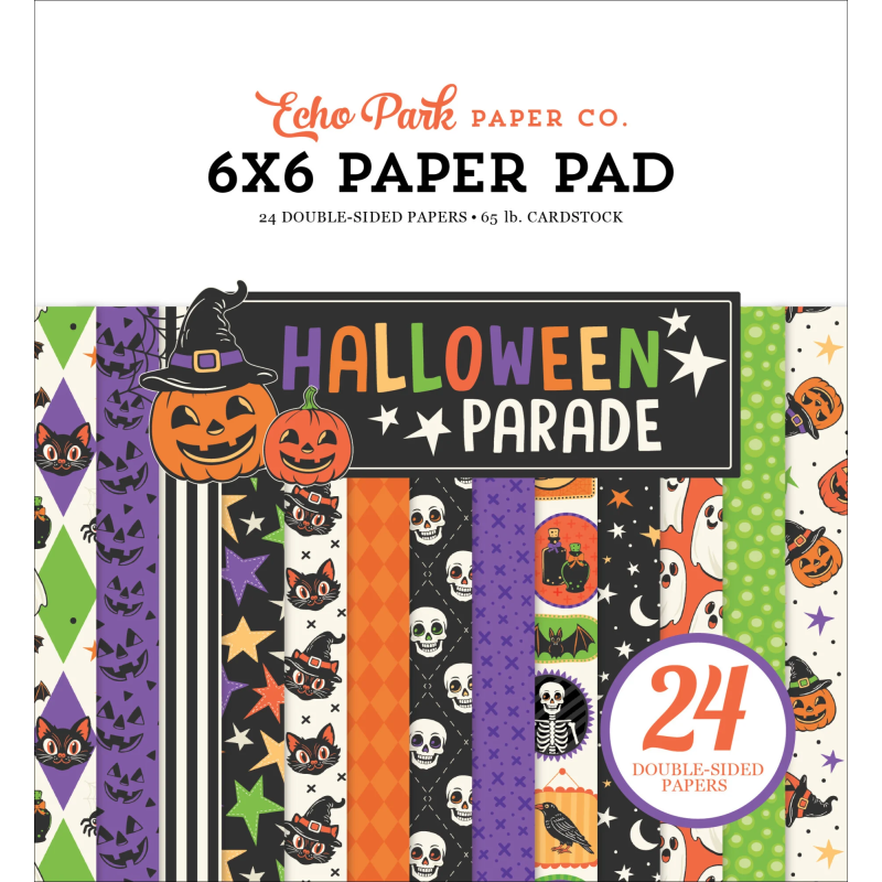 Echo Park Halloween Parade Paper Pad 15x15cm