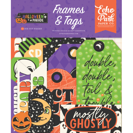 Echo Park Halloween Parade Frames & Tags 33pz