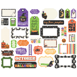 Echo Park Halloween Parade Frames & Tags 33pz