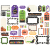Echo Park Halloween Parade Frames & Tags 33pz