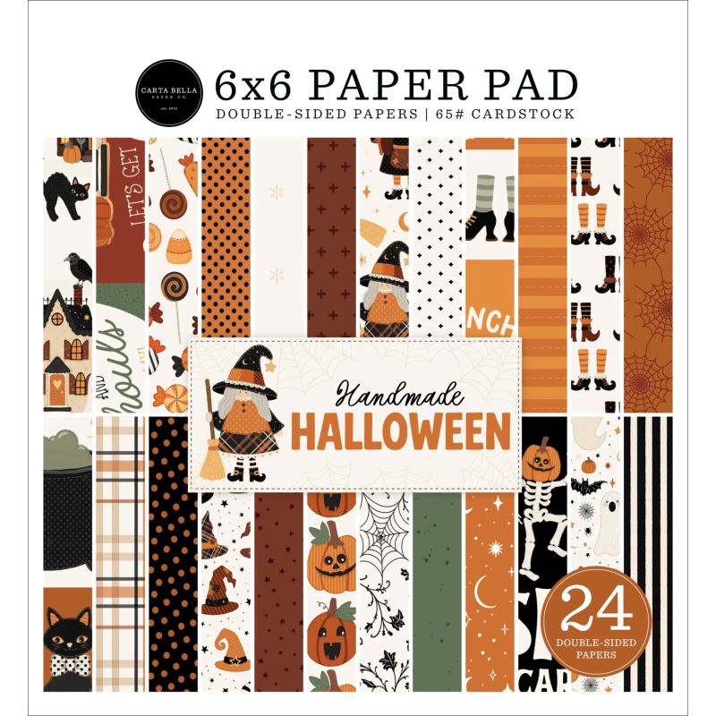 Carta Bella Handmade Halloween Paper Pad 15x15cm