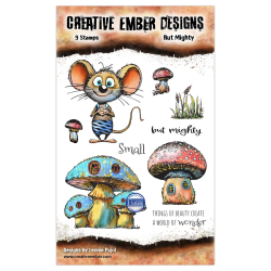 Creative Ember Designs The Travelers A6 Stamp Set But Mighty by Leonie Pujol