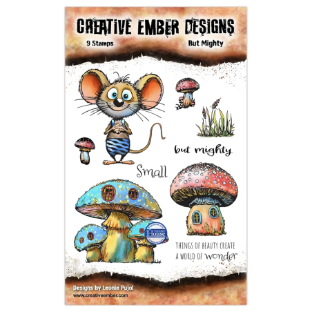 Creative Ember Designs The Travelers A6 Stamp Set But Mighty by Leonie Pujol