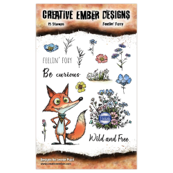 Creative Ember Designs The Travelers A6 Stamp Set Feelin' Foxy by Leonie Pujol