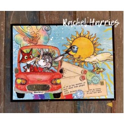 Creative Ember Designs The Travelers A6 Stamp Set Feelin' Foxy by Leonie Pujol