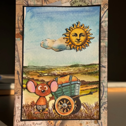 Creative Ember Designs The Travelers A6 Stamp Set Breezy Fields by Leonie Pujol