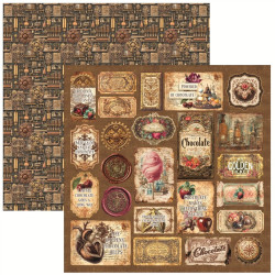 Ciao Bella Chocolate Wanderlust Patterns Pad 30x30cm