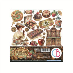 Ciao Bella Chocolate Wanderlust Fussy Cut Pad 15x15cm