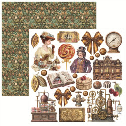 Ciao Bella Chocolate Wanderlust Fussy Cut Pad 15x15cm