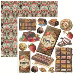 Ciao Bella Chocolate Wanderlust Fussy Cut Pad 15x15cm