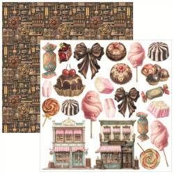 Ciao Bella Chocolate Wanderlust Fussy Cut Pad 15x15cm