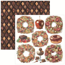Ciao Bella Chocolate Wanderlust Fussy Cut Pad 15x15cm