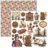 Ciao Bella Chocolate Wanderlust Fussy Cut Pad 15x15cm