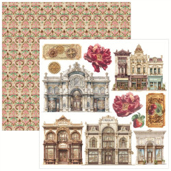 Ciao Bella Chocolate Wanderlust Fussy Cut Pad 15x15cm