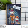 Stamping Bella ODDBALL EBENEZER SCROOGE & TINY TIM Stamp