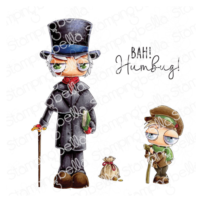 Stamping Bella ODDBALL EBENEZER SCROOGE & TINY TIM Stamp