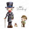 Stamping Bella ODDBALL EBENEZER SCROOGE & TINY TIM Stamp