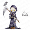 Stamping Bella ODDBALL GRIM REAPER Stamp