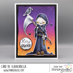 Stamping Bella ODDBALL GRIM REAPER Stamp