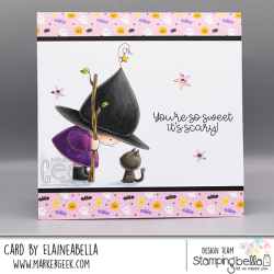 Stamping Bella BUNDLE GIRL WITCHY AND KITTY Stamp