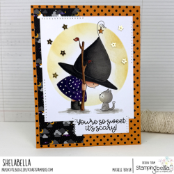 Stamping Bella BUNDLE GIRL WITCHY AND KITTY Stamp