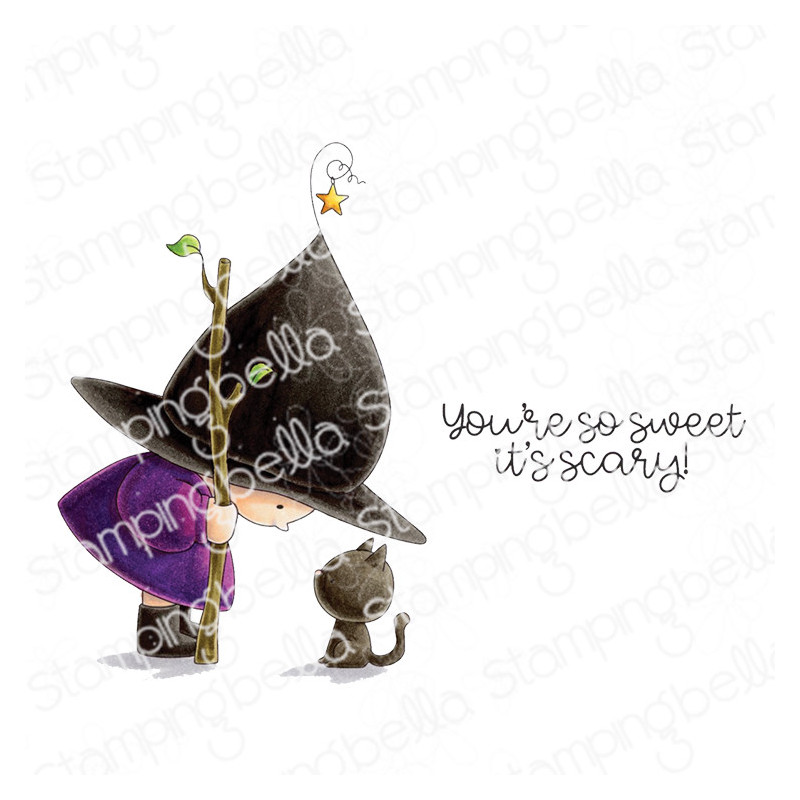 Stamping Bella BUNDLE GIRL WITCHY AND KITTY Stamp