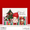 Stamping Bella BUNDLE GIRL AND THE CHRISTMAS KITTY Stamp