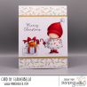 Stamping Bella BUNDLE GIRL AND THE CHRISTMAS KITTY Stamp