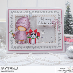 Stamping Bella BUNDLE GIRL AND THE CHRISTMAS KITTY Stamp