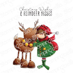 Stamping Bella TINY TOWNIE RITA’S REINDEER SNUGGLE Stamp