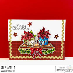 Stamping Bella SPEC-TACULAR POINSETTIA PAIR Stamp