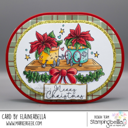 Stamping Bella SPEC-TACULAR POINSETTIA PAIR Stamp