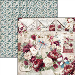 Ciao Bella BOHEMIAN BURGUNDY Paper Pad 20x20cm
