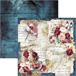 Ciao Bella BOHEMIAN BURGUNDY Paper Pad 20x20cm