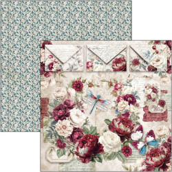 Ciao Bella BOHEMIAN BURGUNDY Paper Pad 30x30cm