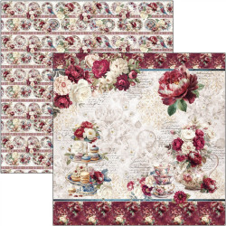 Ciao Bella BOHEMIAN BURGUNDY Paper Pad 30x30cm
